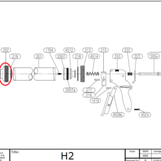 Sulzer - MK - Kröger Putken/Sylinterin päätyrengas teräsputki (202)