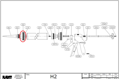Sulzer - MK - Kröger Putken/Sylinterin päätyrengas teräsputki (202)
